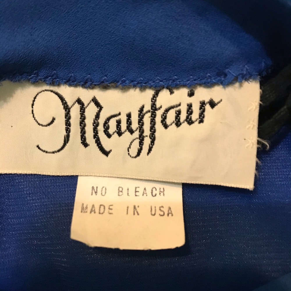 Very nice Royal Blue Dress.  Size 14 - Picture 5 of 7